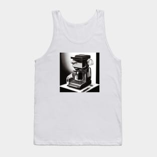 Coffee Monochrome Pointillism Brunch Machine Tank Top